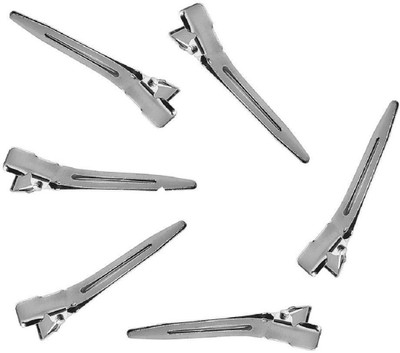 

Prime Salon Metal Hairdressing Sectioning Dividing Duck Bill Clips For Hair styling 60 Pcs Tic Tac Clip(Black)