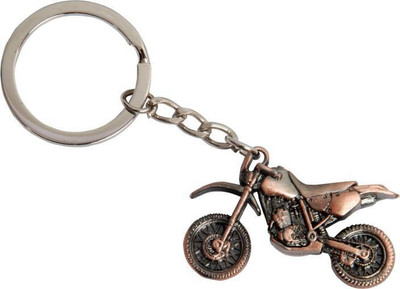 

DhanSai Expressions Dirt Bike Cooper Colour Metal Keychain Key Chain