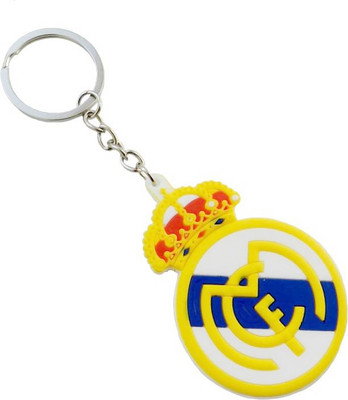 

DhanSai Expressions Real Madrid Double Sided Rubber Keychain Key Chain