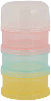 

Mummamia Baby Three Tiered Transparent Plastic Milk And Food Powder Storage Case(Pack of 1, White)