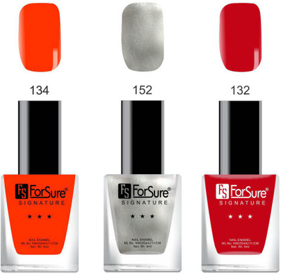 

Forsure Signature Matte Nail Polish Red, Silver, Maroon(Pack of 3)