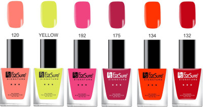 

Forsure Signature Matte Nail Polish Orange Yellow, Pink Dark Pink, Red, Maroon(Pack of 6)