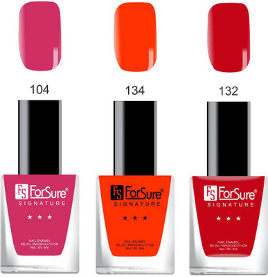 

Forsure Signature Matte Nail Polish Pink, Red, Maroon(Pack of 3)