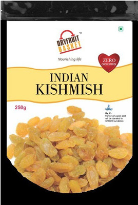 

DRYFRUITBASKET INDIAN KISHMISH Raisins(250 g, Pouch)