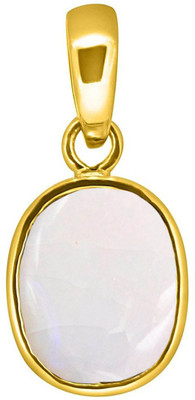 TEJVIJ AND SONS 4.25 ratti opal panchdhatu pendent with gold plated for men & women… Gold-plated Opal Metal Pendant