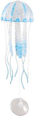 

ROYAL PET Chicos Glowing Effect (Small Size/Blue) Artificial Jellyfish Ornament for Fish Tank Aquarium Decoration Silicone Soft Toy For Fish