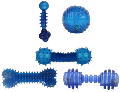

W9 High Quality Combo Of 5 Translucent Toy For Puppy Rubber Chew Toy For Dog