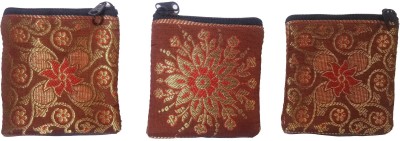 

37 ThirtySeven Women/Girl's Designer Silk Zari Embroidered Gift pouch Pouch(Multicolor)