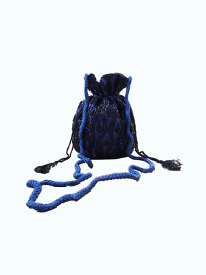 

HimalayaHandicraft Potli Bag Potli(Blue)