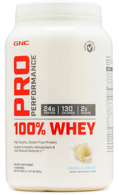 

GNC Pro Performance 100% Whey Protein Powder (Vanilla) (2.02lb) Whey Protein(916 g, Vanilla)