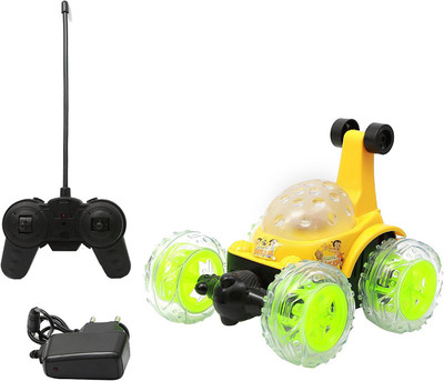 

Be you own label Chhota Bheem Yellow Rechargeable Stunt Car(Multicolor)
