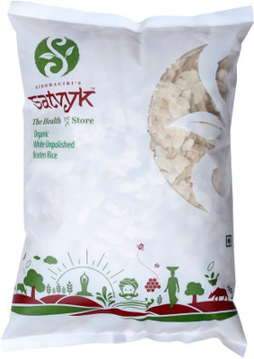 

Satvyk White Unpolished Beaten Rice 1kg Poha(1)