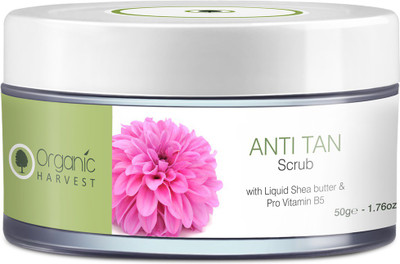 Organic Harvest Face Scrub - Anti Tan-50gm Scrub(10 g)