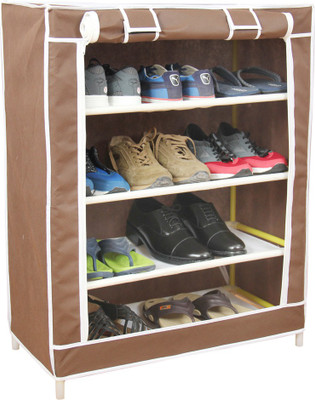 

Novatic Jute Collapsible Wardrobe(Finish Color - Dark Brown)