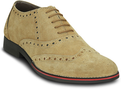 

Get Glamr Brogues For Men(Beige, Tan