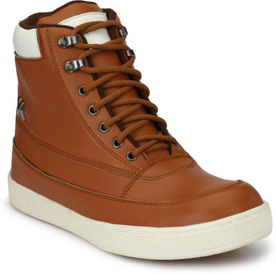 Eego Italy Steel Toe Safety Shoes With Anti Skid Tpr Sole Sneakers For Men(White, Brown, Tan