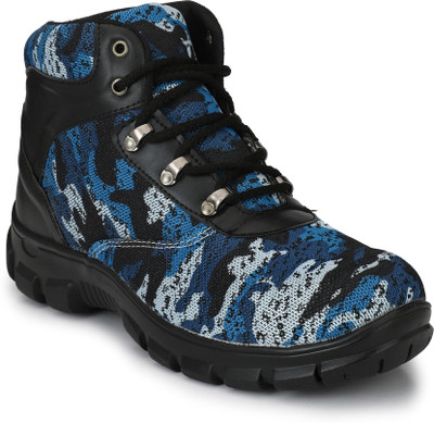 

Eego Italy Stylish And Durable Steel Toe Safety Boots Boots For Men(Multicolor, Blue