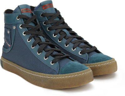 

Diesel MAGNETE EXPOSURE I Mid Sneakers For Men(Blue, T6092