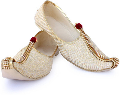 

RYAG Men's Beige Cream Jute Jutti uk  Jutis For Men(Beige, Black