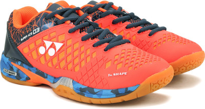 

Yonex B SHOES SUPER ACE03 Badminton Shoes For Men(Red, Blue, Corel red