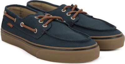 vans boat shoes blue
