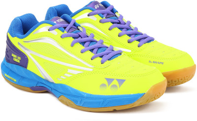

Yonex B SHOES COURT ACE TOUGH Badminton Shoes For Men(Blue, Green, Lime blue purple