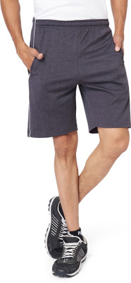 athlete Solid Men Grey Sports Shorts