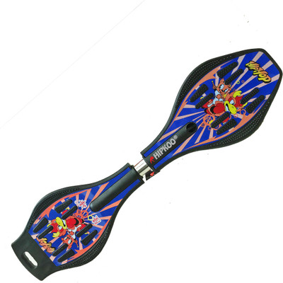 

Hipkoo HIP-HOP SNAKEBOARD (WAVEBOARD) WITH CARRY BAG 9 inch x 35 inch Skateboard(Multicolor, Pack of 1)