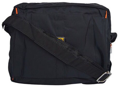 

INF Boys Casual Black Polyester Sling Bag