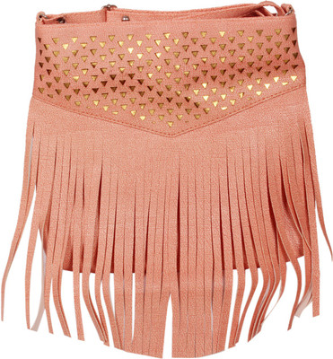 

bryony Girls Casual Pink Rexine Sling Bag