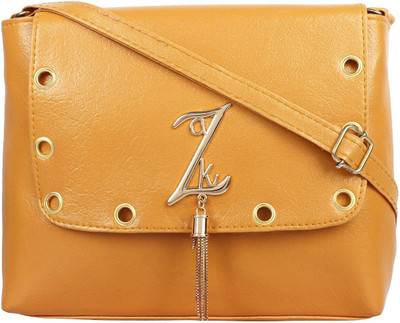 

Govind Women Casual Yellow PU Sling Bag