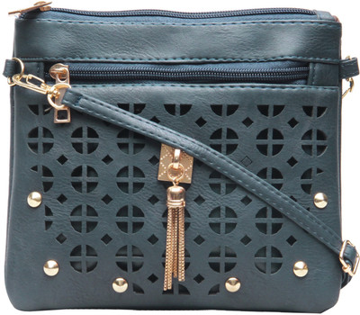 

Shopharp Women Casual Blue Polyester Sling Bag