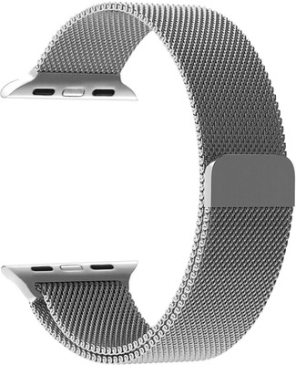 

Robustrion Stainless Steel Mesh Milanese Loop Strap with Adjustable Magnetic Closure Replacement iWatch Band for iWatch Series 3 Series 2 Series 1 Nike+ Herm�s Smart Watch Strap(Silver)