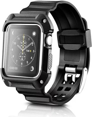 

Robustrion IWATCH_42MM_FRAMESTRAP_WHITE BLACK Smart Watch Strap(Mullti Color)