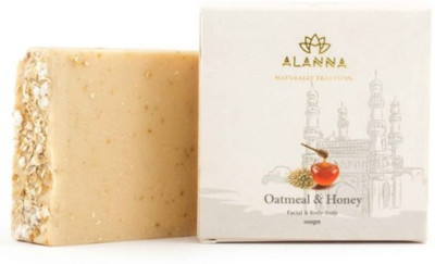 

Alanna Naturally Beautiful Honey & Oatmeal Soap / Natural Soap / Organic soap / Soap for women / Premium Soap / For Soft & Glowing Skin(100 g)