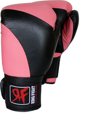 

Ring Fight Professional Boxing Gloves (S, Pink), Black;pink