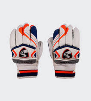 

SG CLUB Batting Gloves (Youth, White, Blue)