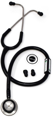 

IndoSurgicals Silvery II-SS Acoustic Stethoscope(Black)
