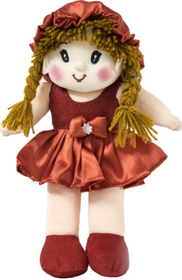 

Lovely Toys Baby Doll Girl – Monica Satin Girl – Red Color - 34 cm(Red)