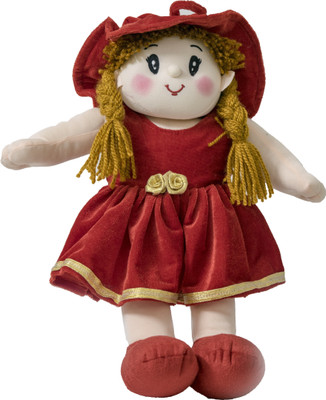 

Lovely Toys Baby Doll Girl – Dolly Velvet – Red Color - 38 cm(Red)