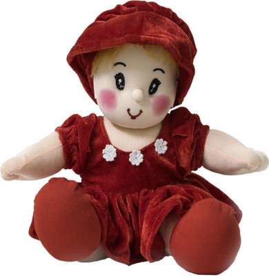 

Lovely Toys Baby Doll Girl – Pram Baby – Red Color - 26 cm(Red)