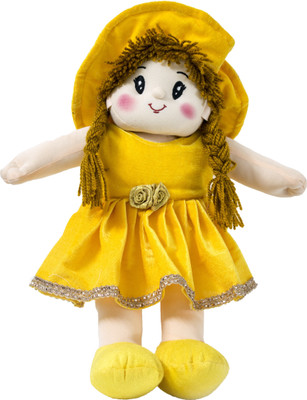 

Lovely Toys Baby Doll Girl – Dolly Velvet – Yellow Color - 38 cm(Yellow)