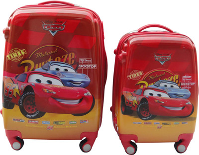 

Cloud9JP KID RED CAR CHARACTER TROLLY BAG SET OF 2 ( INCH AND 18 INCH) Expandable Cabin Luggage -  inch(Red
