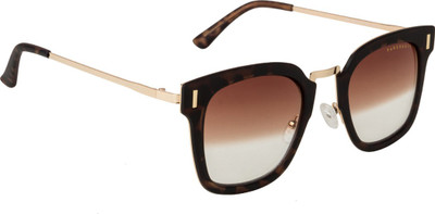 FARENHEIT Retro Square Sunglasses(For Women, Brown)