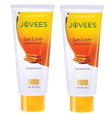 

Jovees Sandalwood Suncover Natural Protection (Pack of 2) - SPF 30 PA+(200 g)