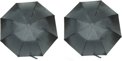

K.C Paul Master 2 Fold Pack of 2 Umbrella(Black)