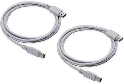 

ReTrack SET OF 2PC 1.5 METER A/B PrinterCable 3.0/2.0 ( Highspeed ) USB Adapter(White)