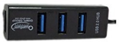 

QHMPL 4 PORT 6642 BLACK USB Hub(Black)