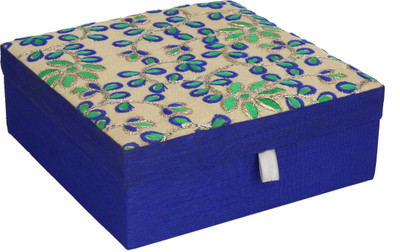 

HimalayaHandicraft Jewellery Box Gift Box, Jewellery Box, Makeup Box Vanity Box(Blue)