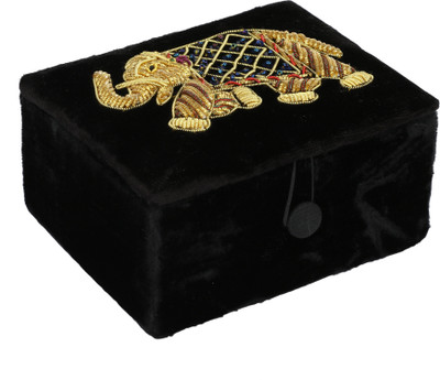

HimalayaHandicraft Jewellery Box Gift Box, Jewellery Box, Makeup Box Vanity Box(Black)